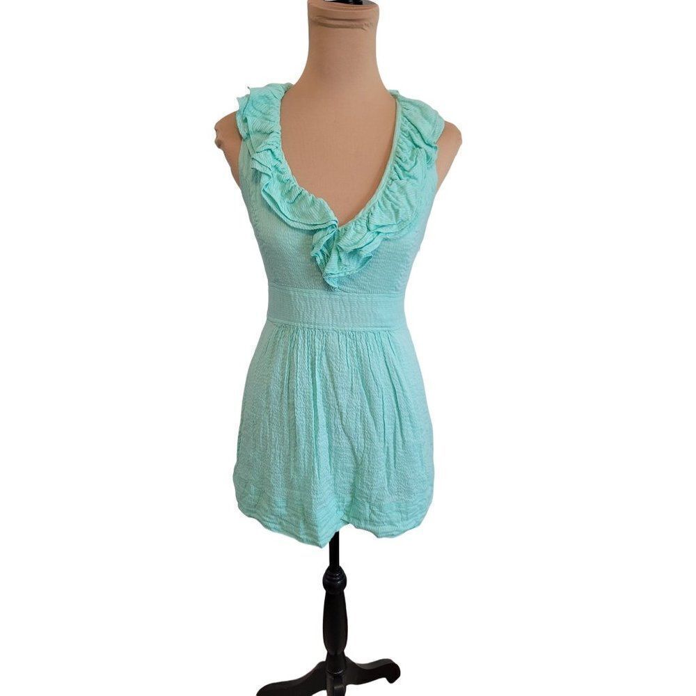 Vineyard Vines Size 0 Collared Summer Dress in Mint Green